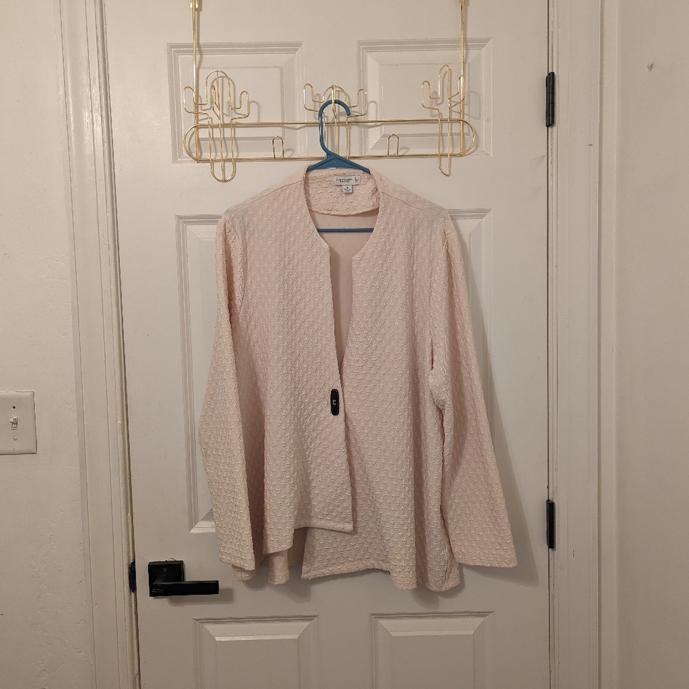 Susan Graver Essentials Cream Sweater, size XL
